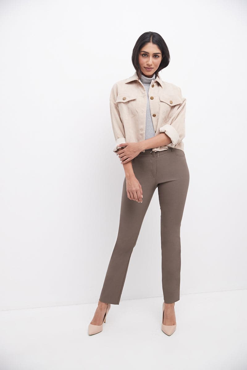 Stretch 5 pocket straight leg pants