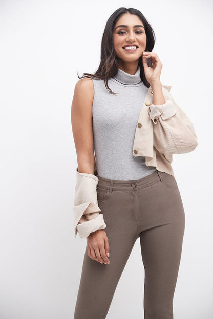 Stretch 5 pocket straight leg pants