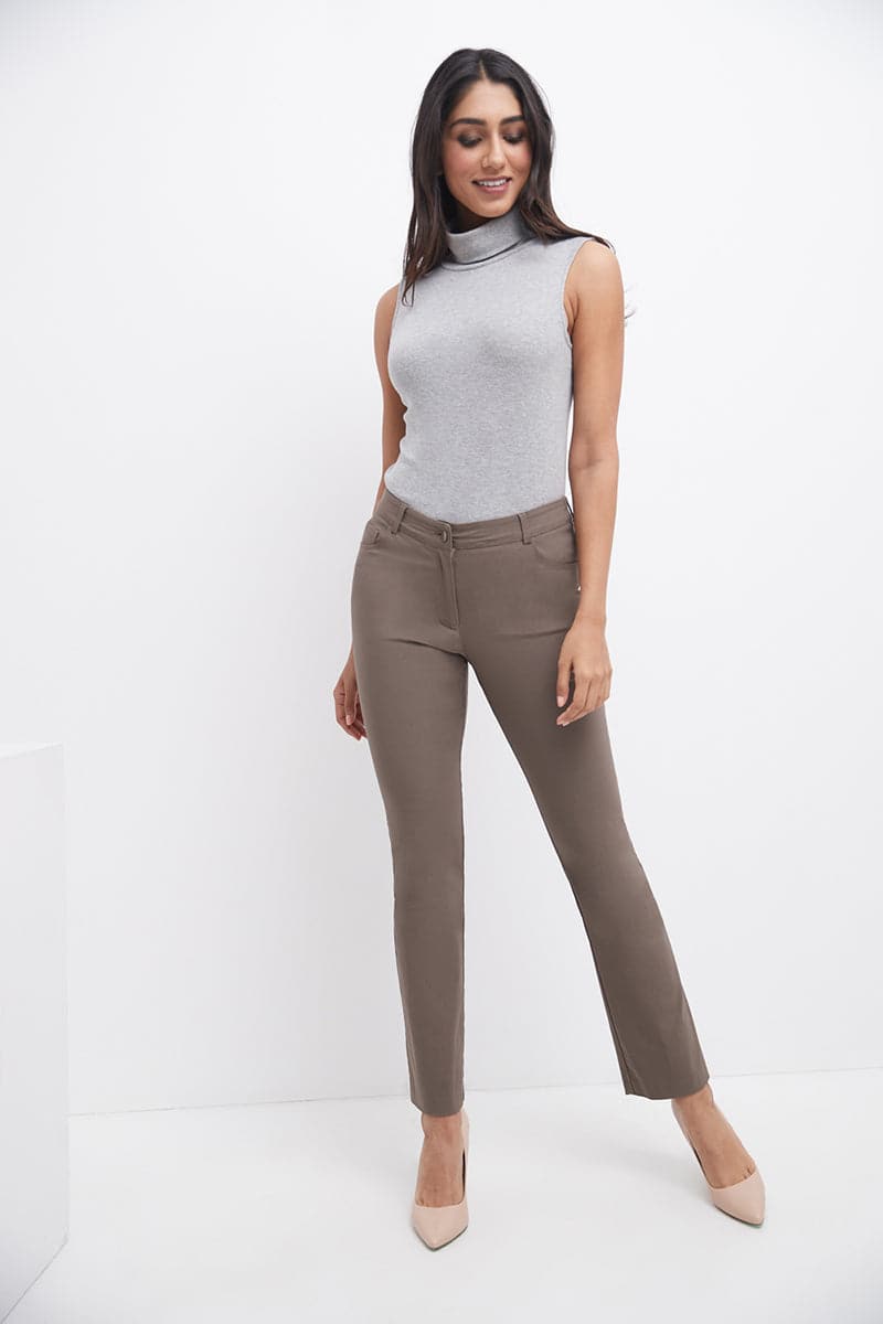 Stretch 5 pocket straight leg pants