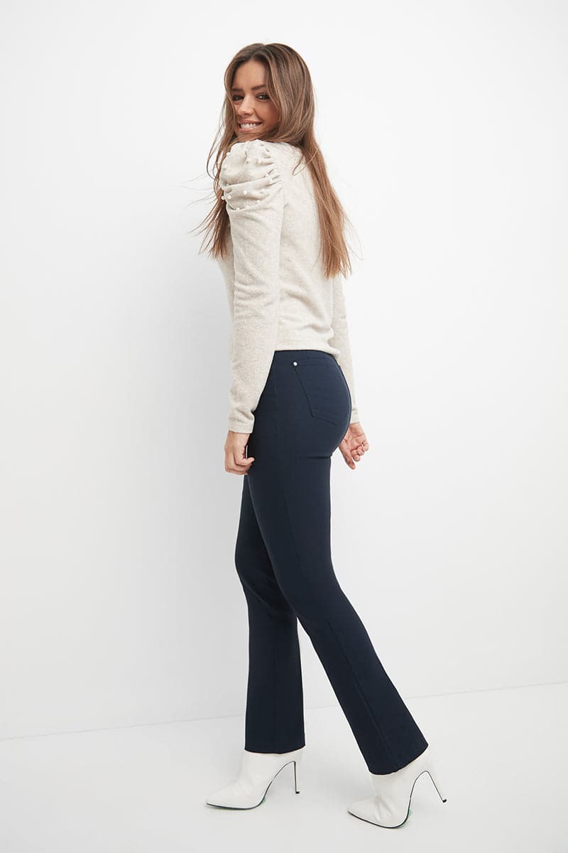 Stretch 5 pocket straight leg pants