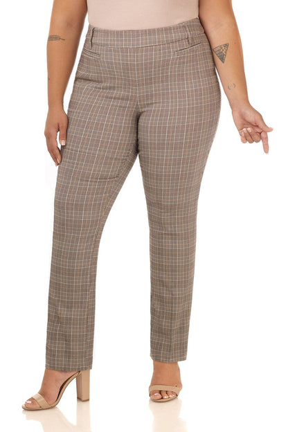 Curvy Pull-on Tummy Control Pants with Real Pockets