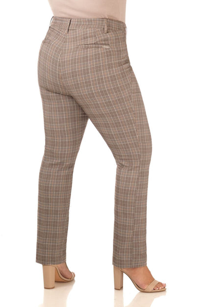 Curvy Pull-on Tummy Control Pants with Real Pockets