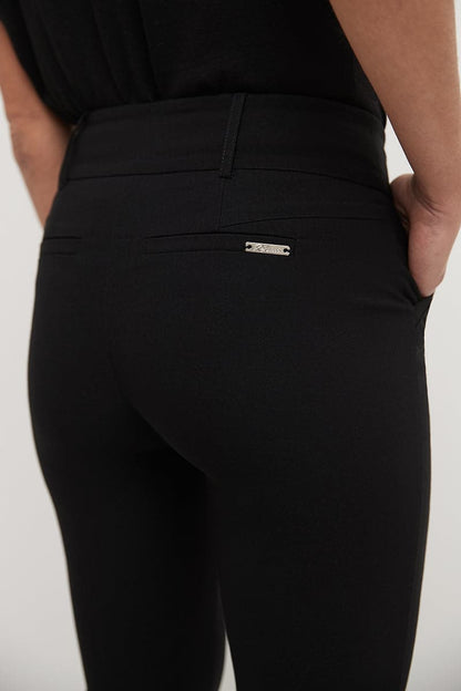 Stretch bootcut pants with tummy control and pockets