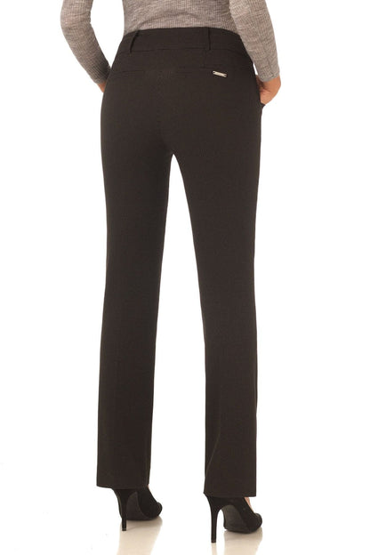 Stretch bootcut pants with tummy control and pockets