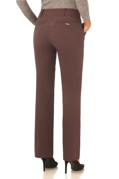 Stretch bootcut pants with tummy control and pockets