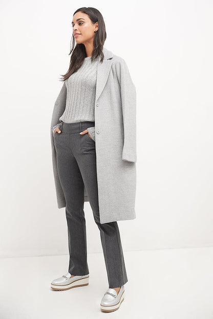 Stretch bootcut pants with tummy control and pockets