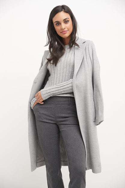 Stretch bootcut pants with tummy control and pockets