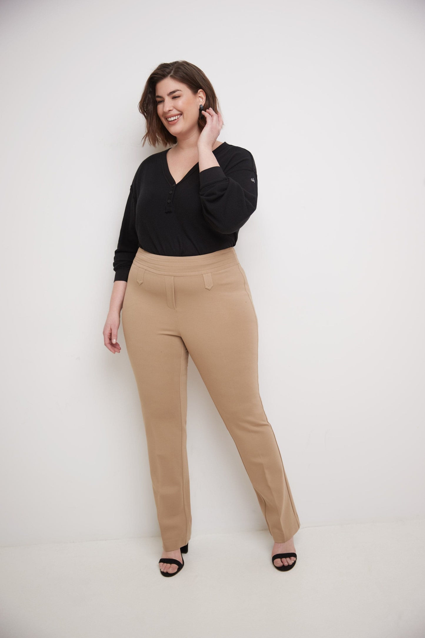 Secret Figure Curvy Bootcut Pants with Tummy Control