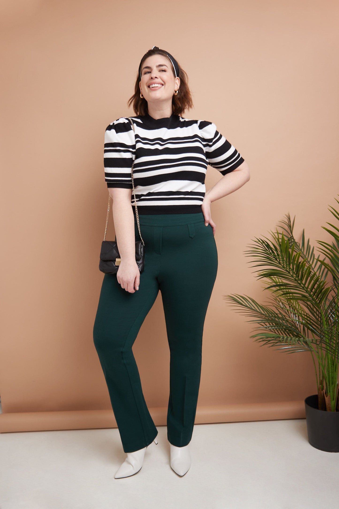 Secret Figure Curvy Bootcut Pants with Tummy Control