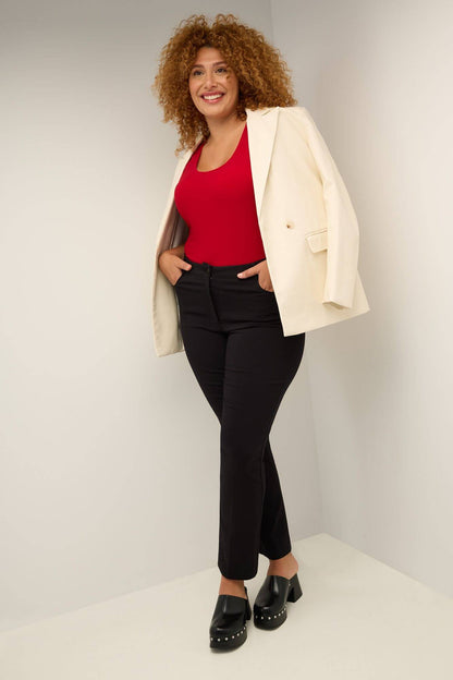 Curvy Tummy Control Pants with 5 Pockets