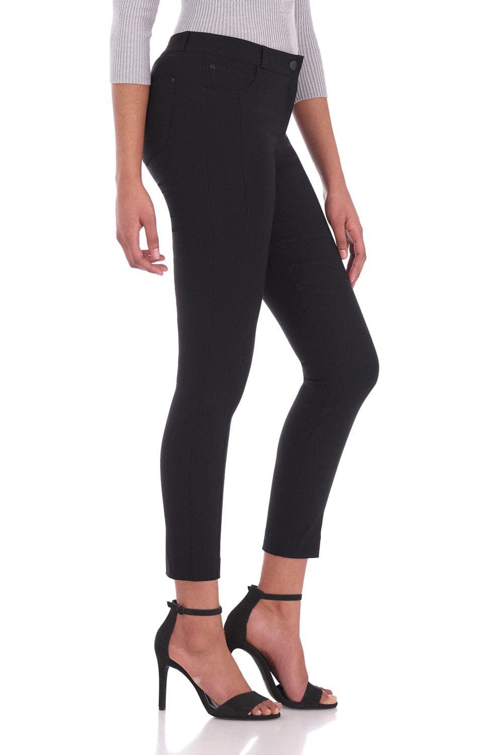 Stretch Ankle Pants with 5 Pockets