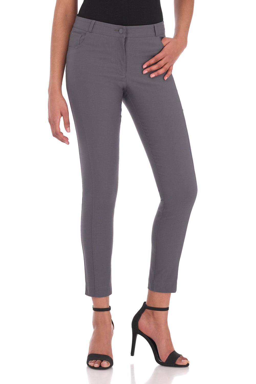 Stretch Ankle Pants with 5 Pockets