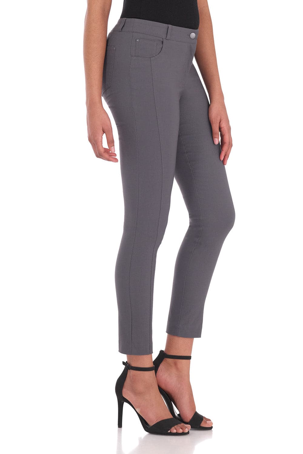 Stretch Ankle Pants with 5 Pockets
