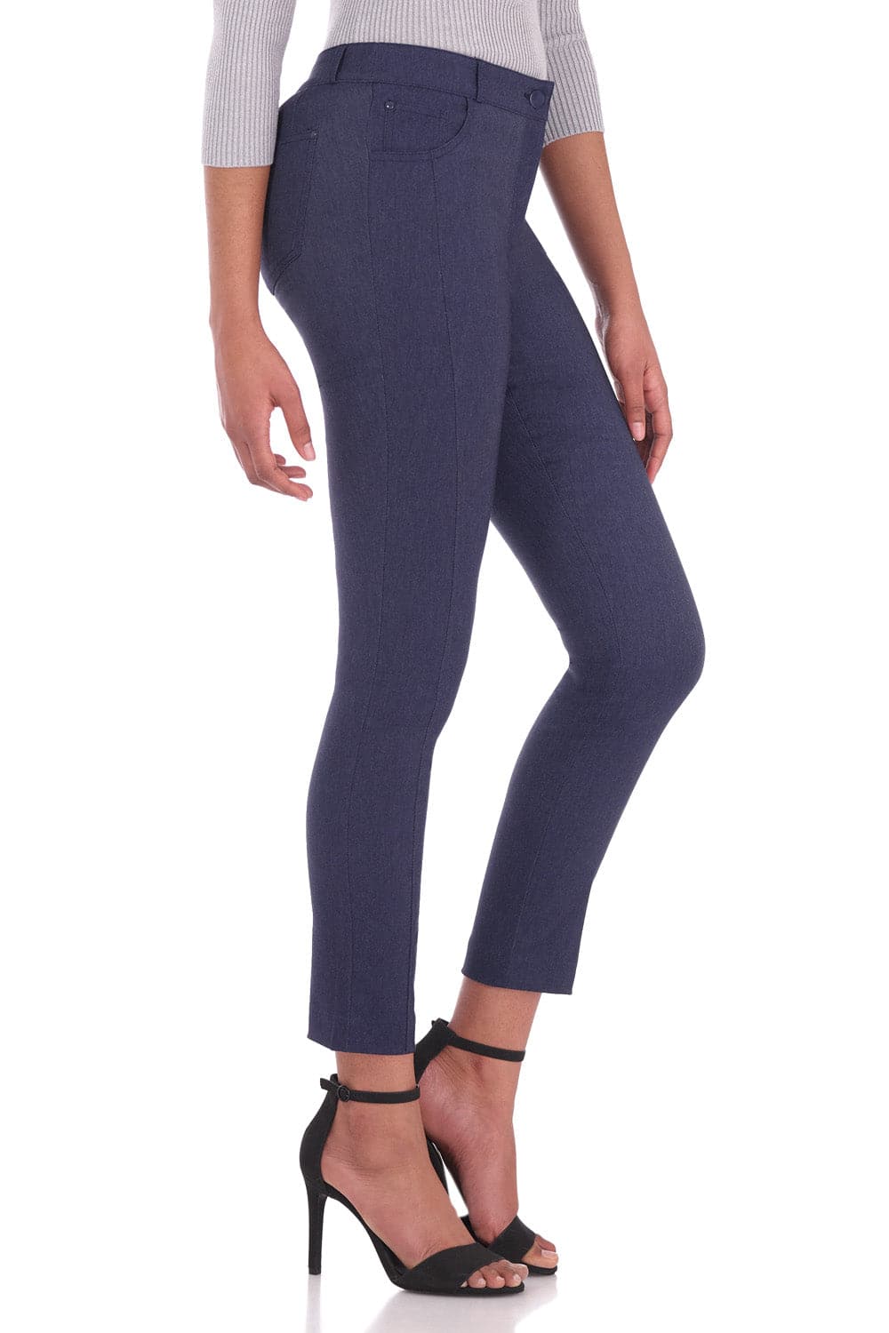 Stretch Ankle Pants with 5 Pockets
