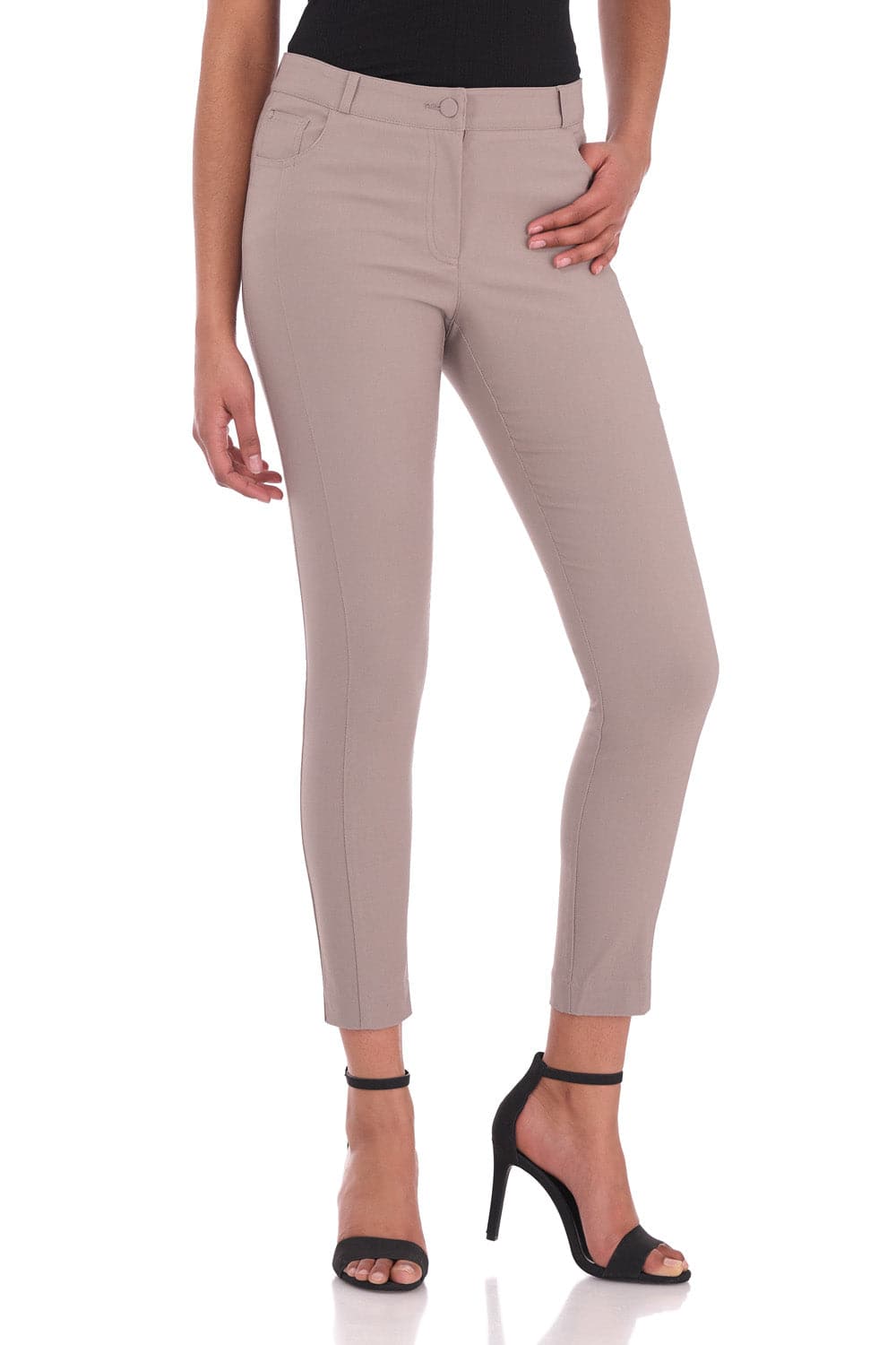 Stretch Ankle Pants with 5 Pockets