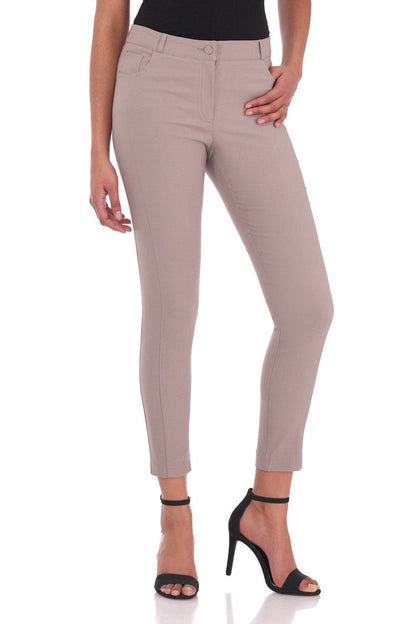 Stretch Ankle Pants with 5 Pockets