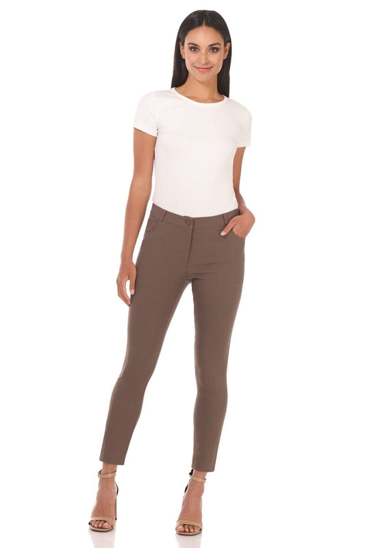 Stretch Ankle Pants with 5 Pockets
