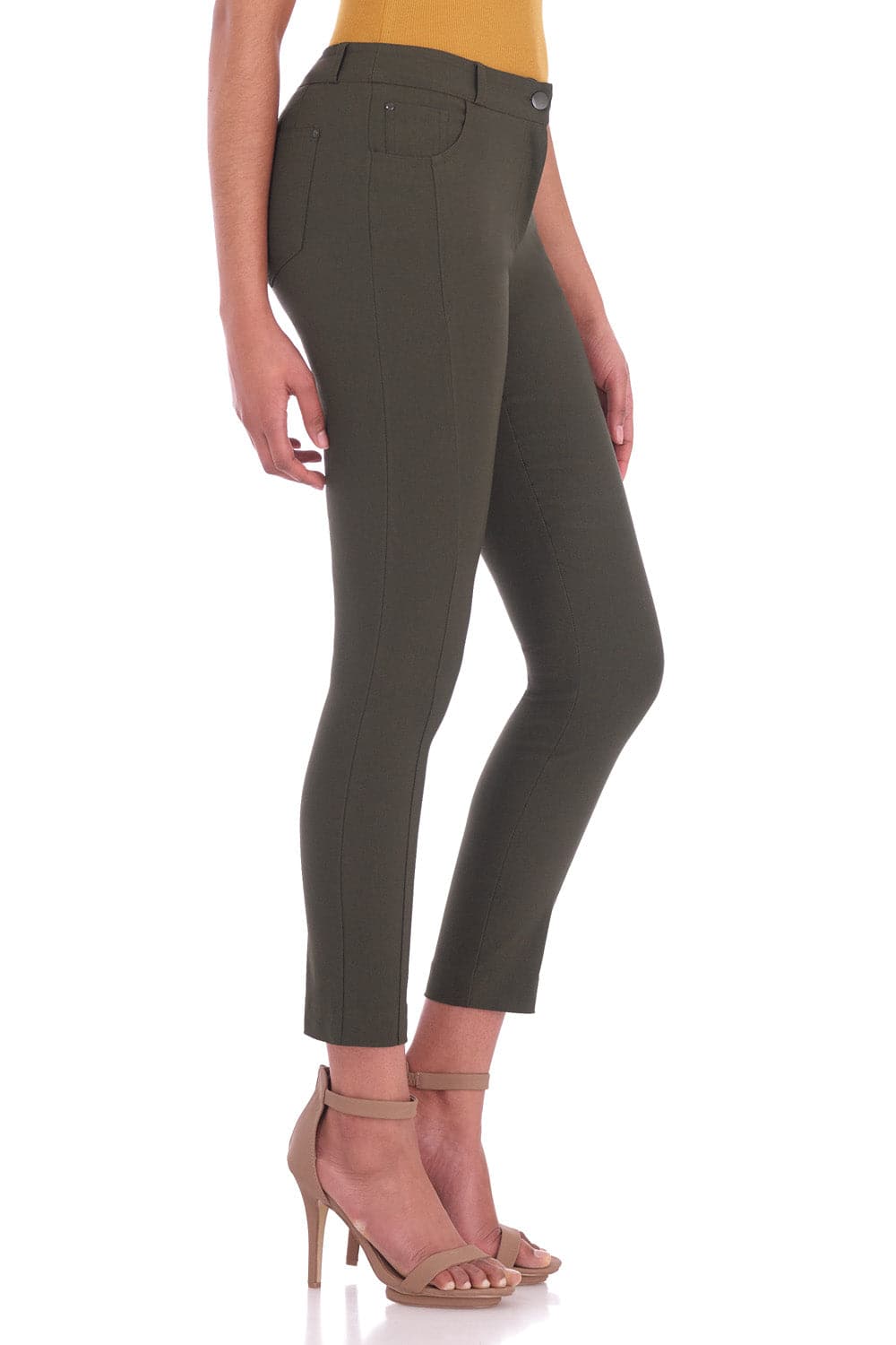 Stretch Ankle Pants with 5 Pockets