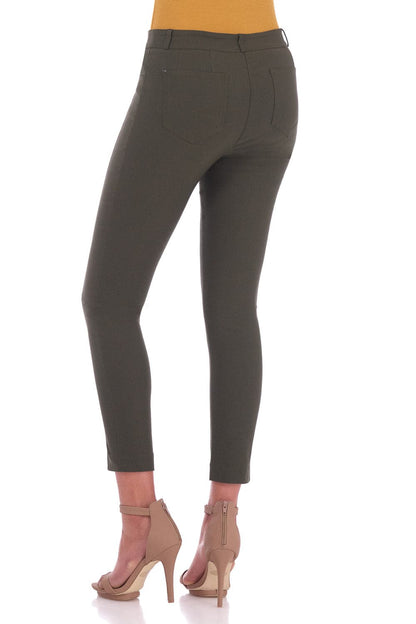 Stretch Ankle Pants with 5 Pockets