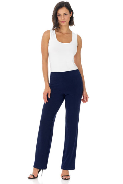Travel Collection Wrinkle-Resistant Straight Leg  Pants