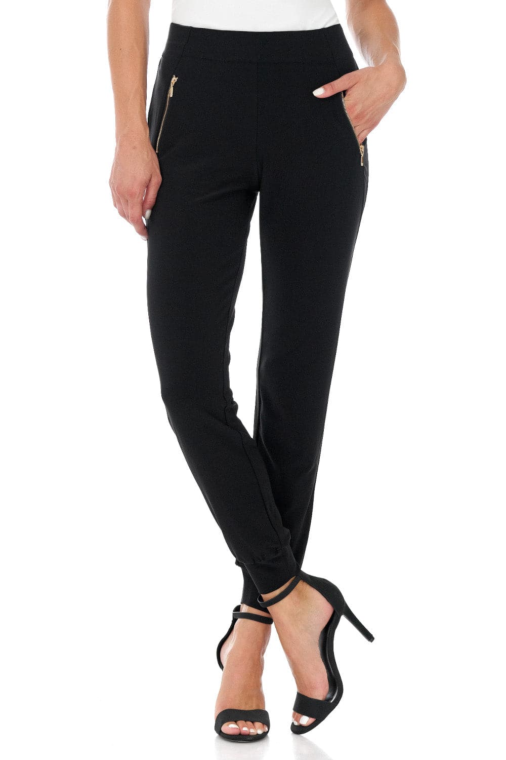 Travel Collection Wrinkle-Resistant Pants with Zippered Pockets