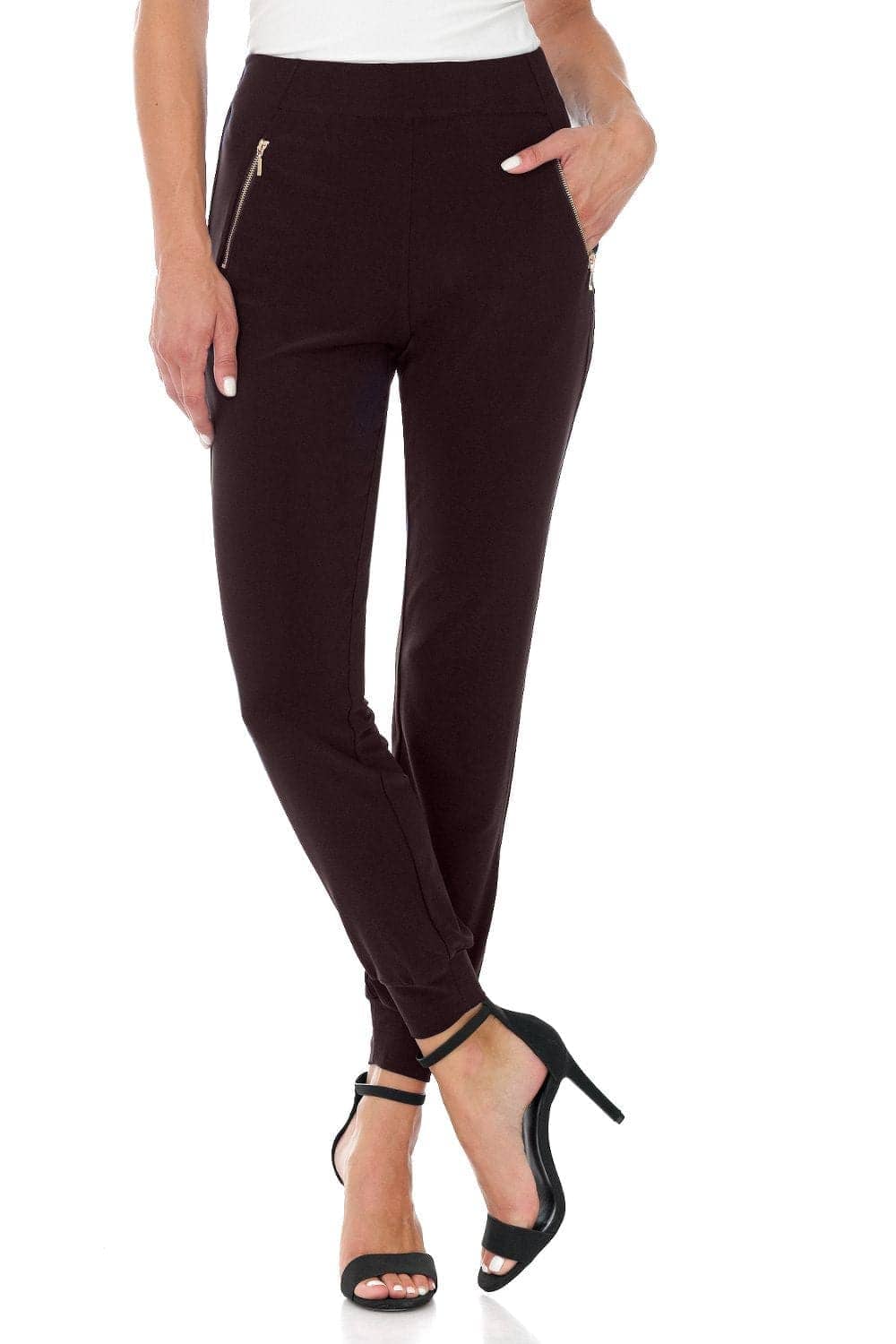 Travel Collection Wrinkle-Resistant Pants with Zippered Pockets