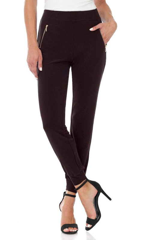 Travel Collection Wrinkle-Resistant Pants with Zippered Pockets