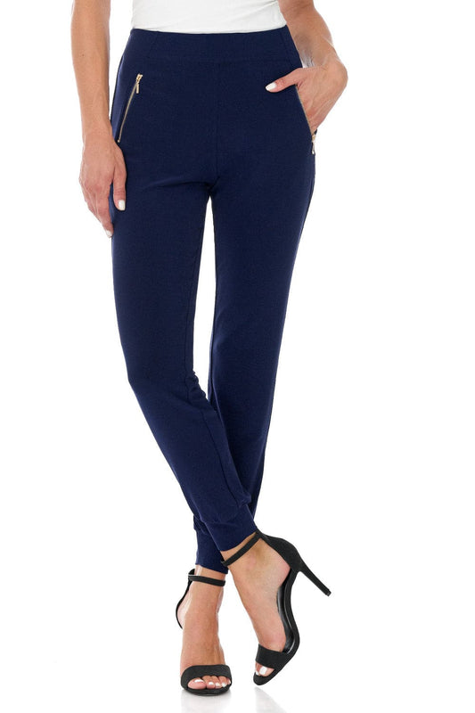 Travel Collection Wrinkle-Resistant Pants with Zippered Pockets