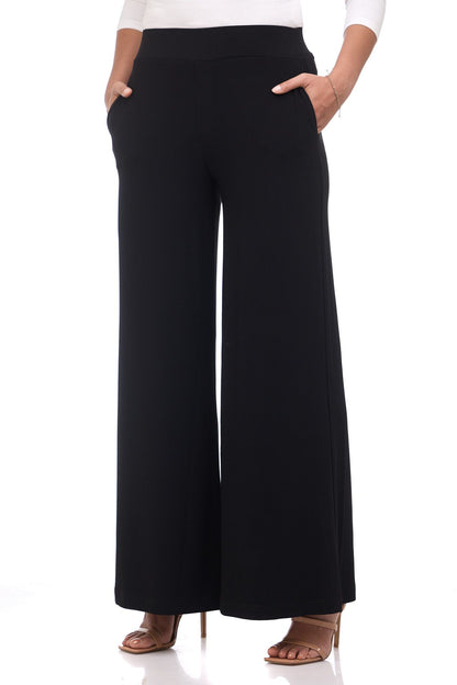 Rekucci Women's Travel Collection Palazzo Wide Leg Pant