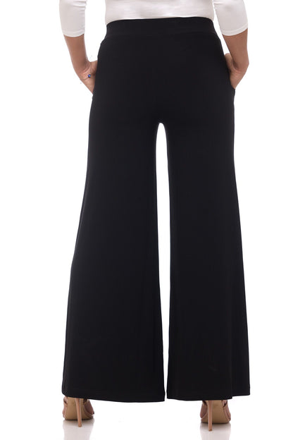 Rekucci Women's Travel Collection Palazzo Wide Leg Pant
