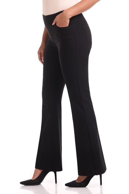Rekucci EcoCosy Comfort Pull-On 5 Pocket Pant w/ Flare Leg