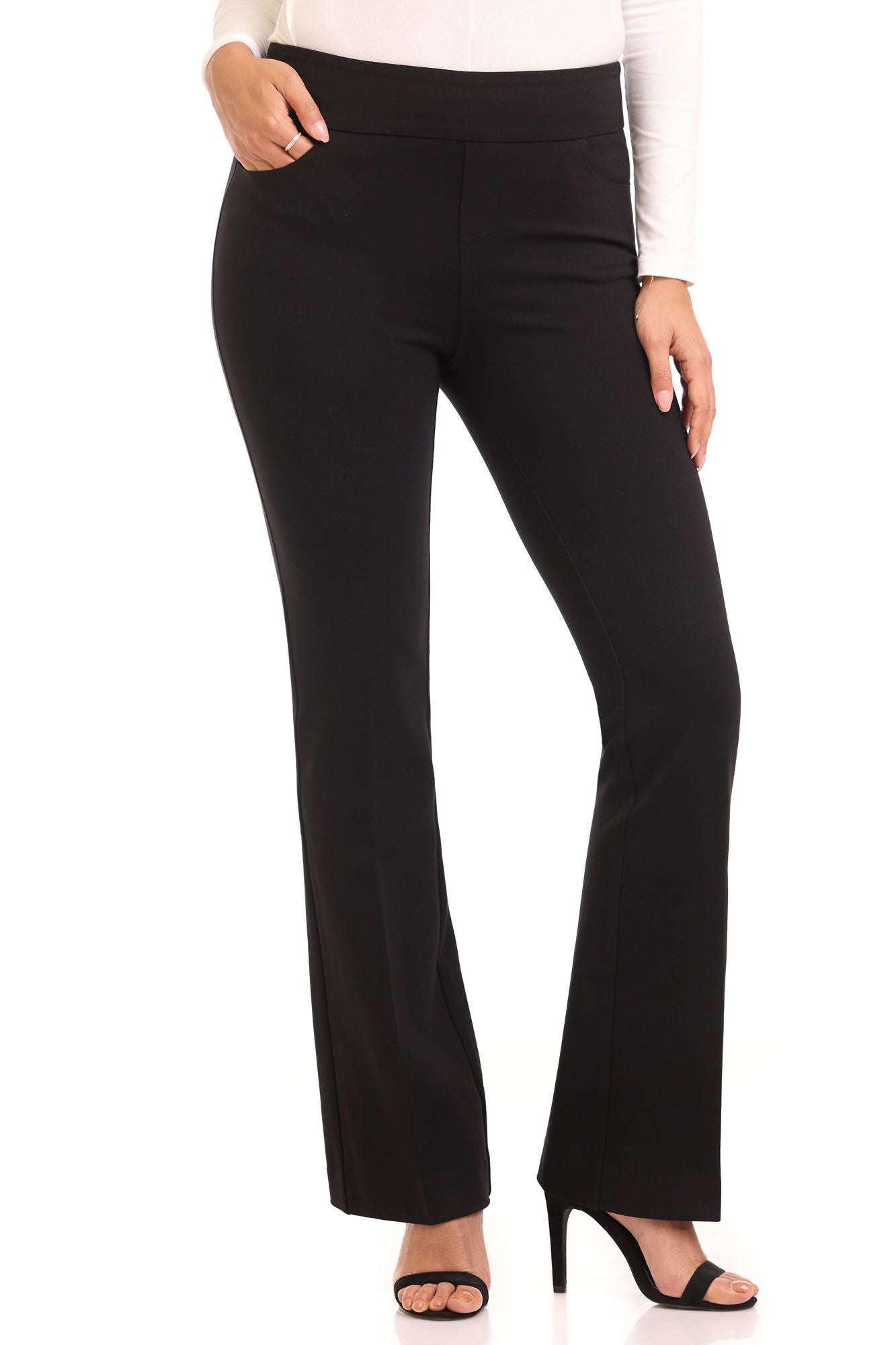 Secret Figure Pull-On Knit Bootcut 5 Pocket Pant