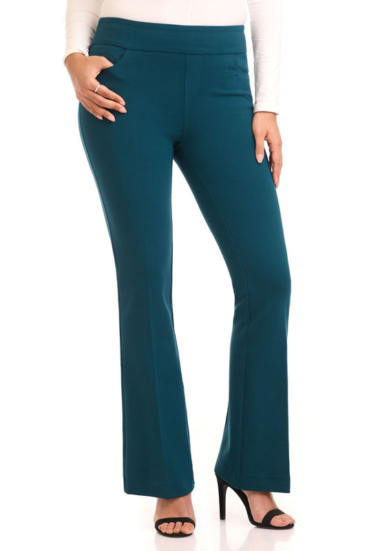 Secret Figure Pull-On Knit Bootcut 5 Pocket Pant