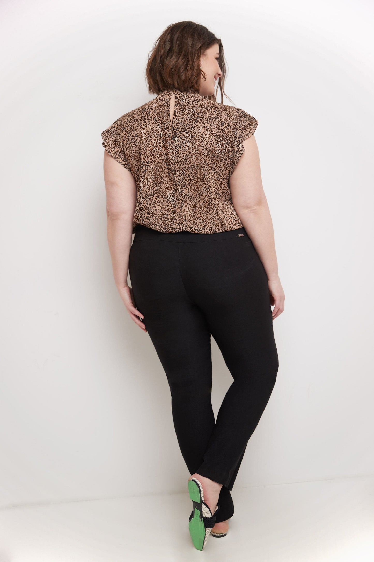 Curvy Tummy Control Straight Leg Pants