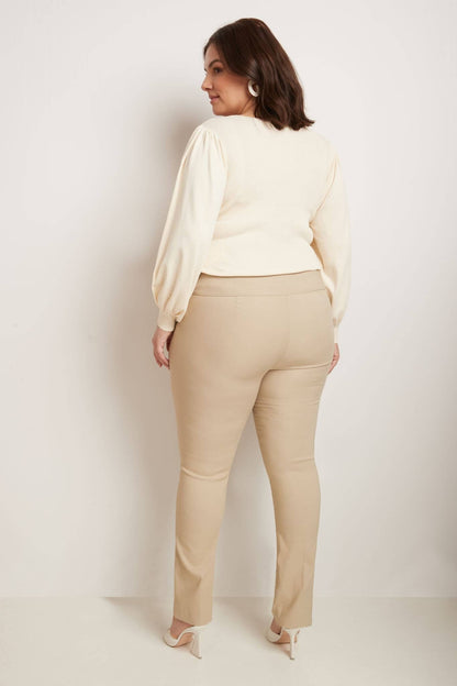 Curvy Tummy Control Straight Leg Pants