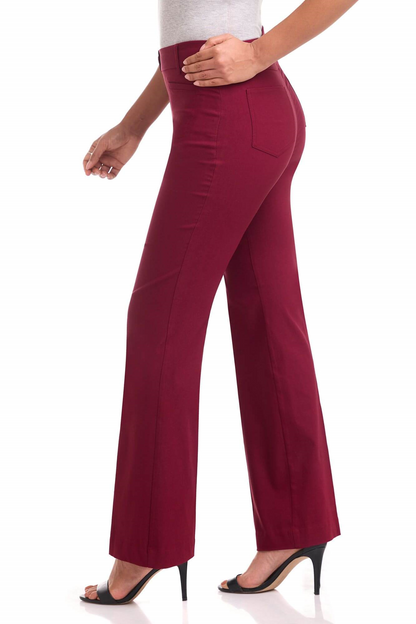 Rekucci EcoCosy Comfort Pull-On Flared Leg Pant