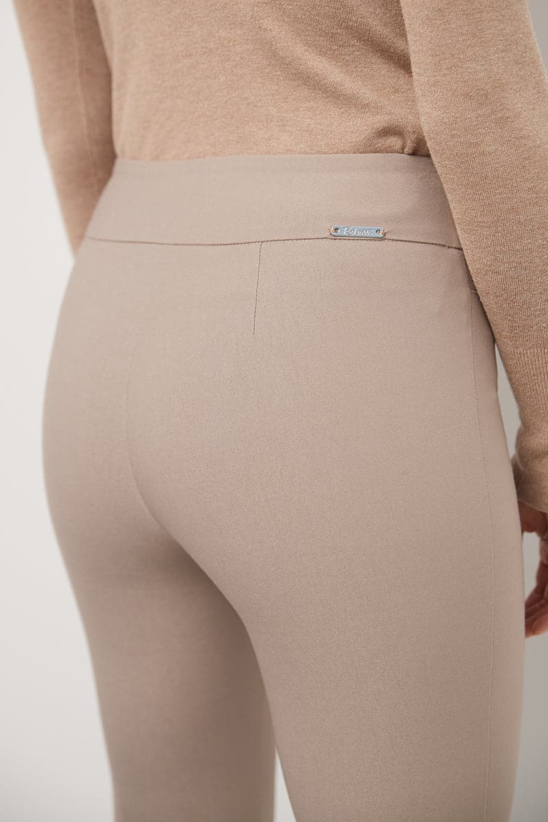 Pull-on bootcut work pants