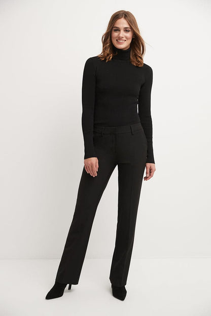 Easy care straight leg trouser dress pants