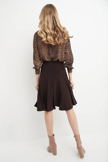 Bell Shaped Long Skirt with Flippy Flare