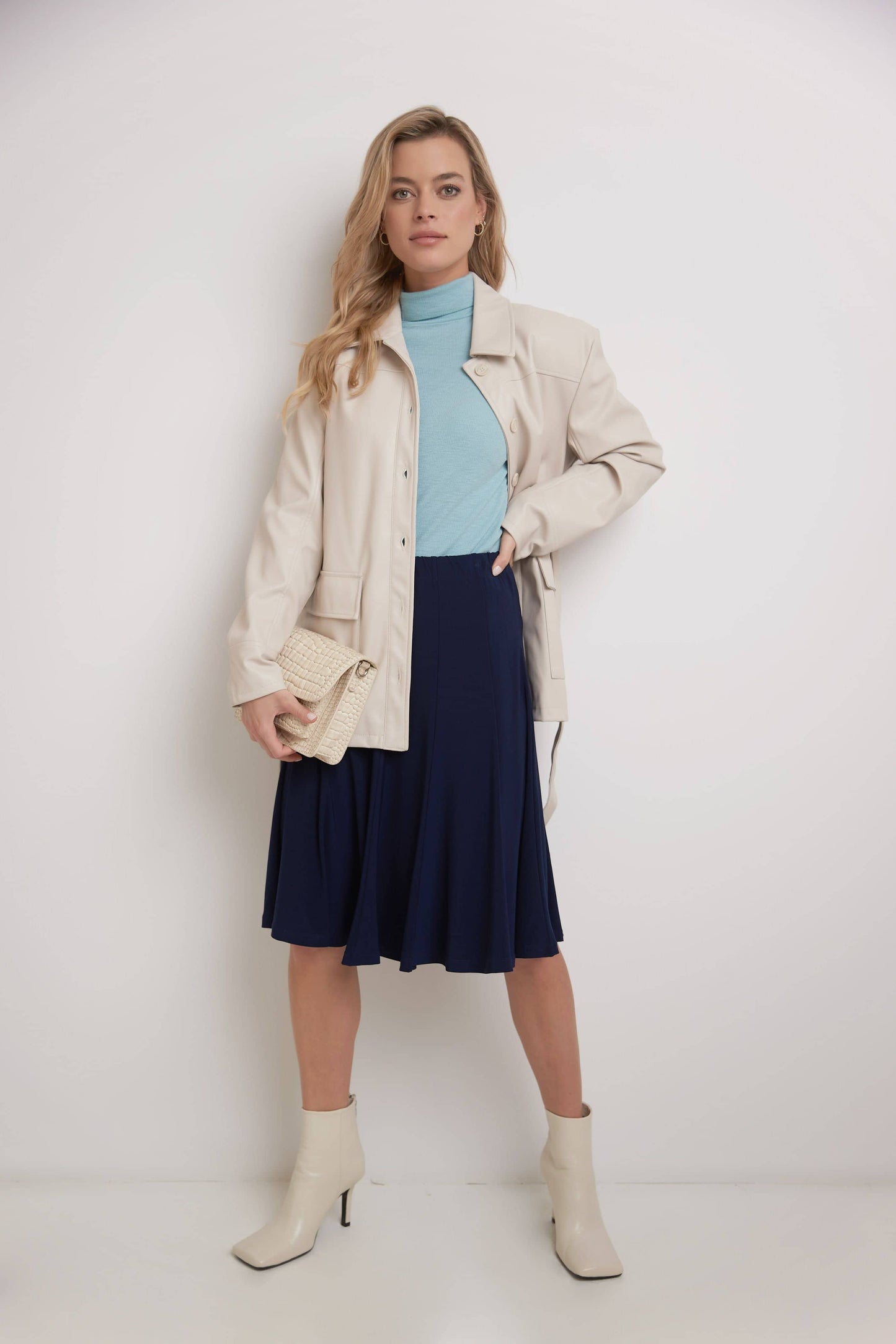 Bell Shaped Long Skirt with Flippy Flare