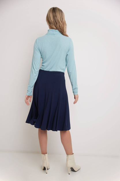 Bell Shaped Long Skirt with Flippy Flare