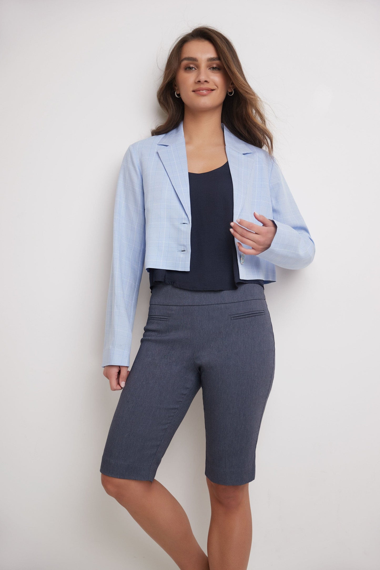 Women’s 12” Classic Shorts with Fake Front Pockets