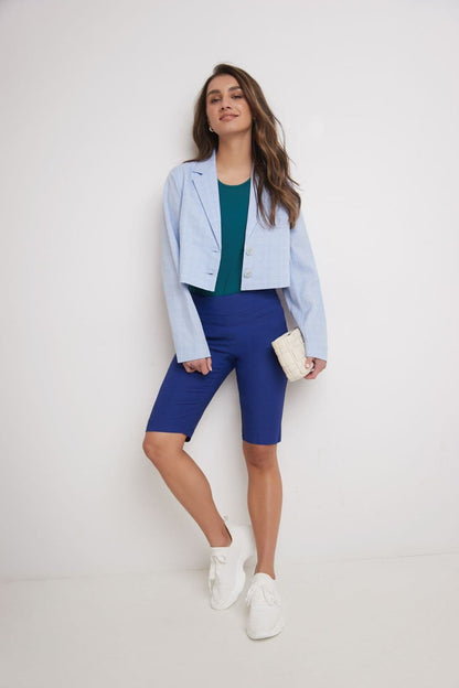 Women’s 12” Classic Shorts with Fake Front Pockets