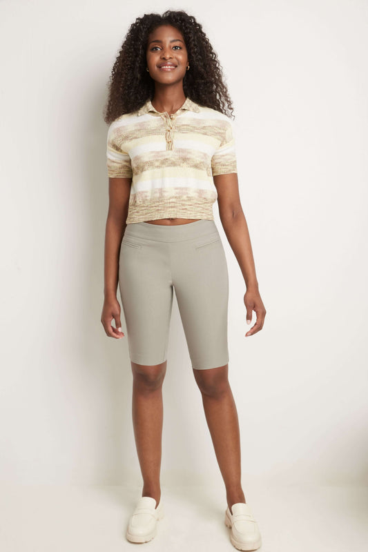 Women’s 12” Classic Shorts with Fake Front Pockets