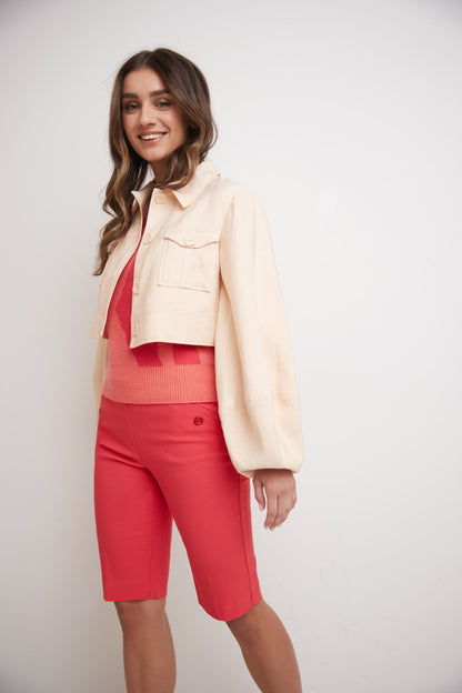 Women’s Classic Bermuda Shorts with Slant Pockets