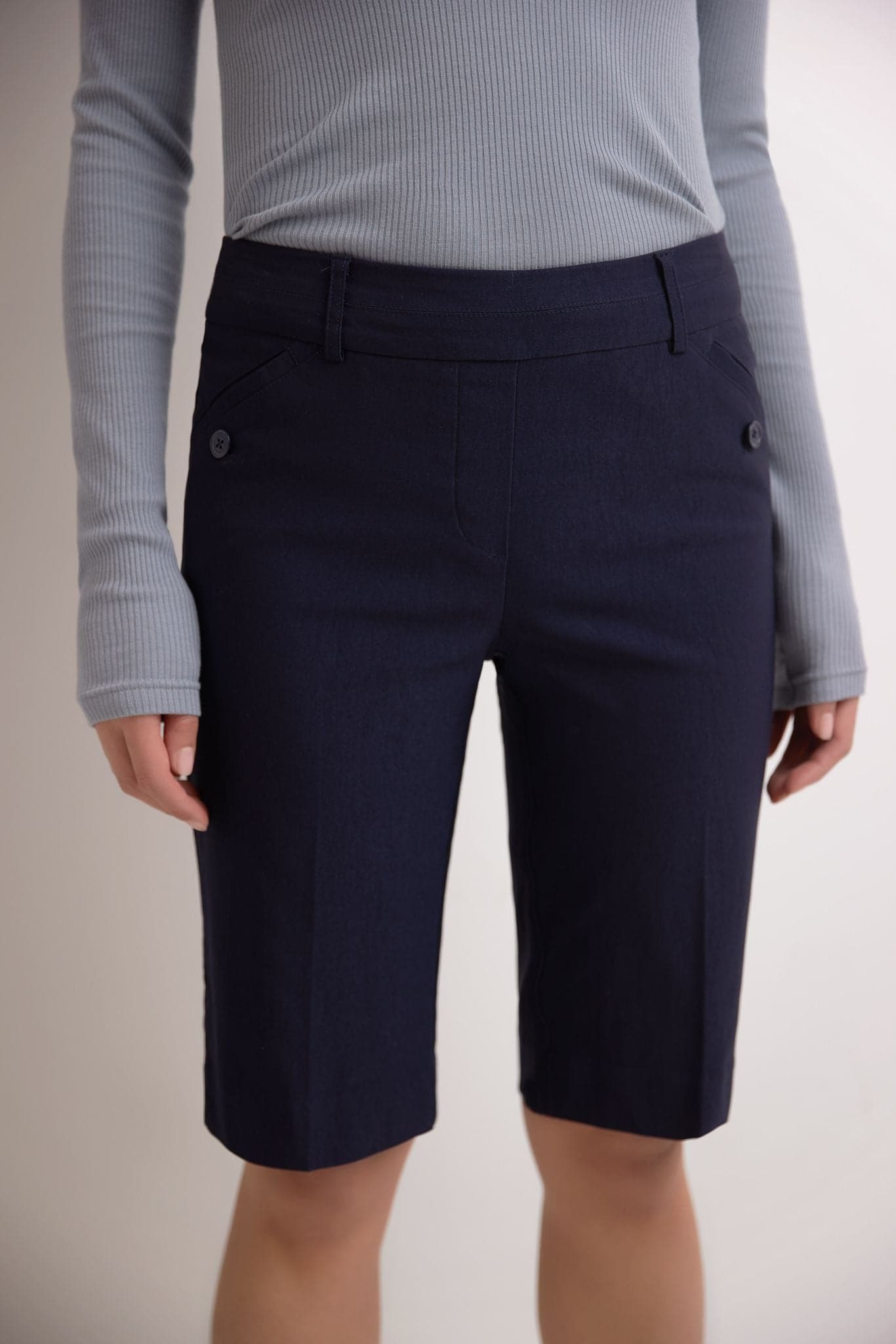 Women’s Classic Bermuda Shorts with Slant Pockets