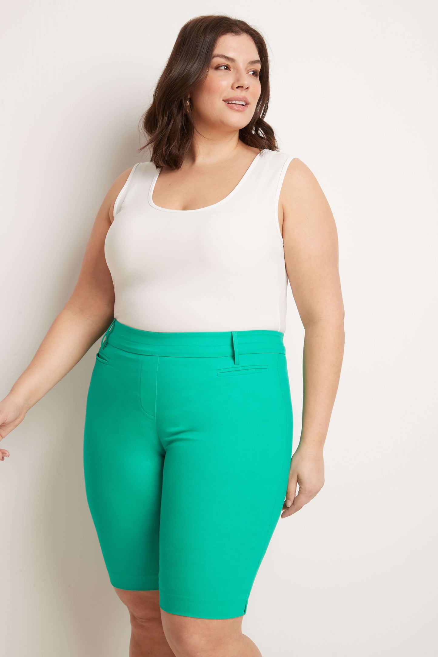 Curvy Pull-on 12” City Shorts with Tummy Control