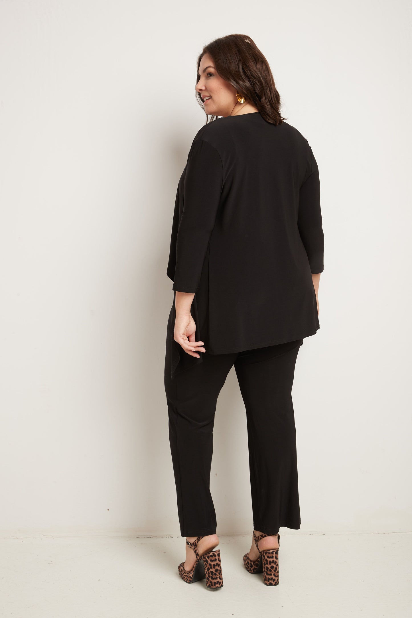 Travel Collection Plus Size Open-front Cardigan