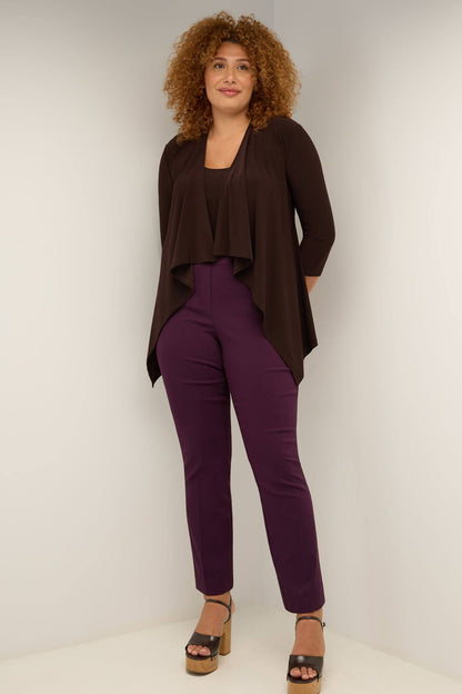 Travel Collection Plus Size Open-front Cardigan