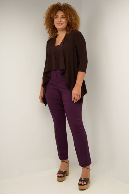Travel Collection Plus Size Open-front Cardigan